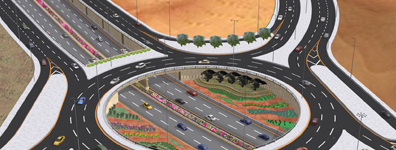 Highway Landscape Northern Ring Road, Al Ain