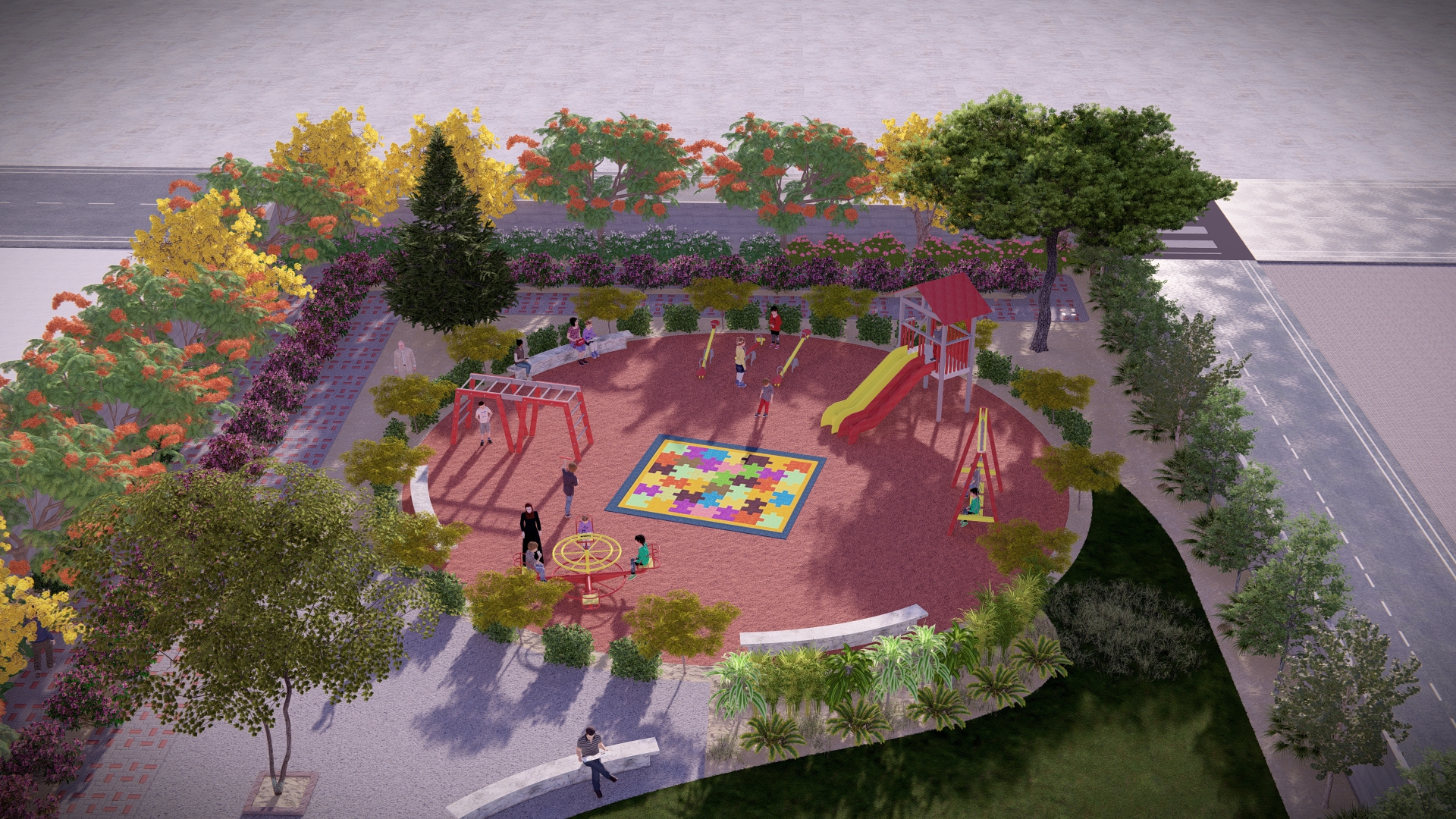 Kids Play area Design By Komal Parvez