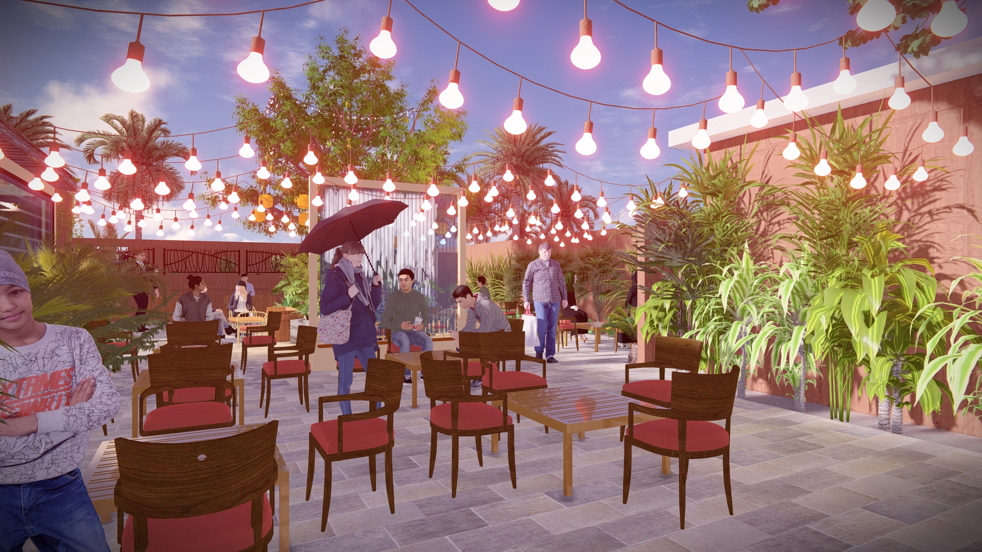 restaurant Design By Komal Parvez