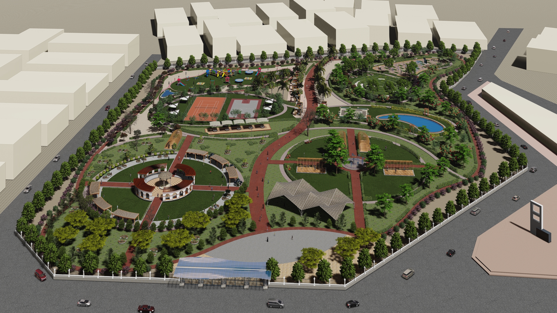 Sports complex Design By Komal Parvez